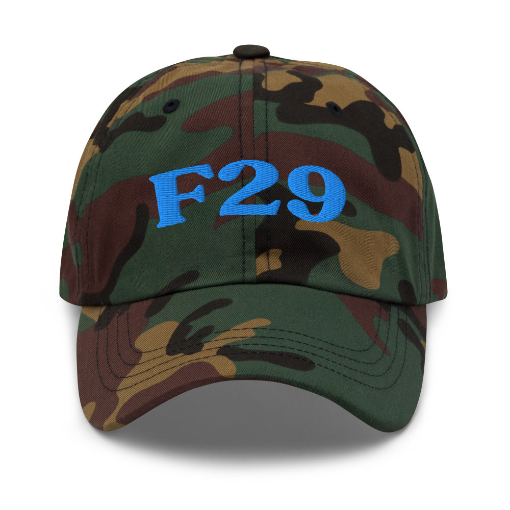 F29 Unspecified Psychosis - Green Camo / Aqua/Teal