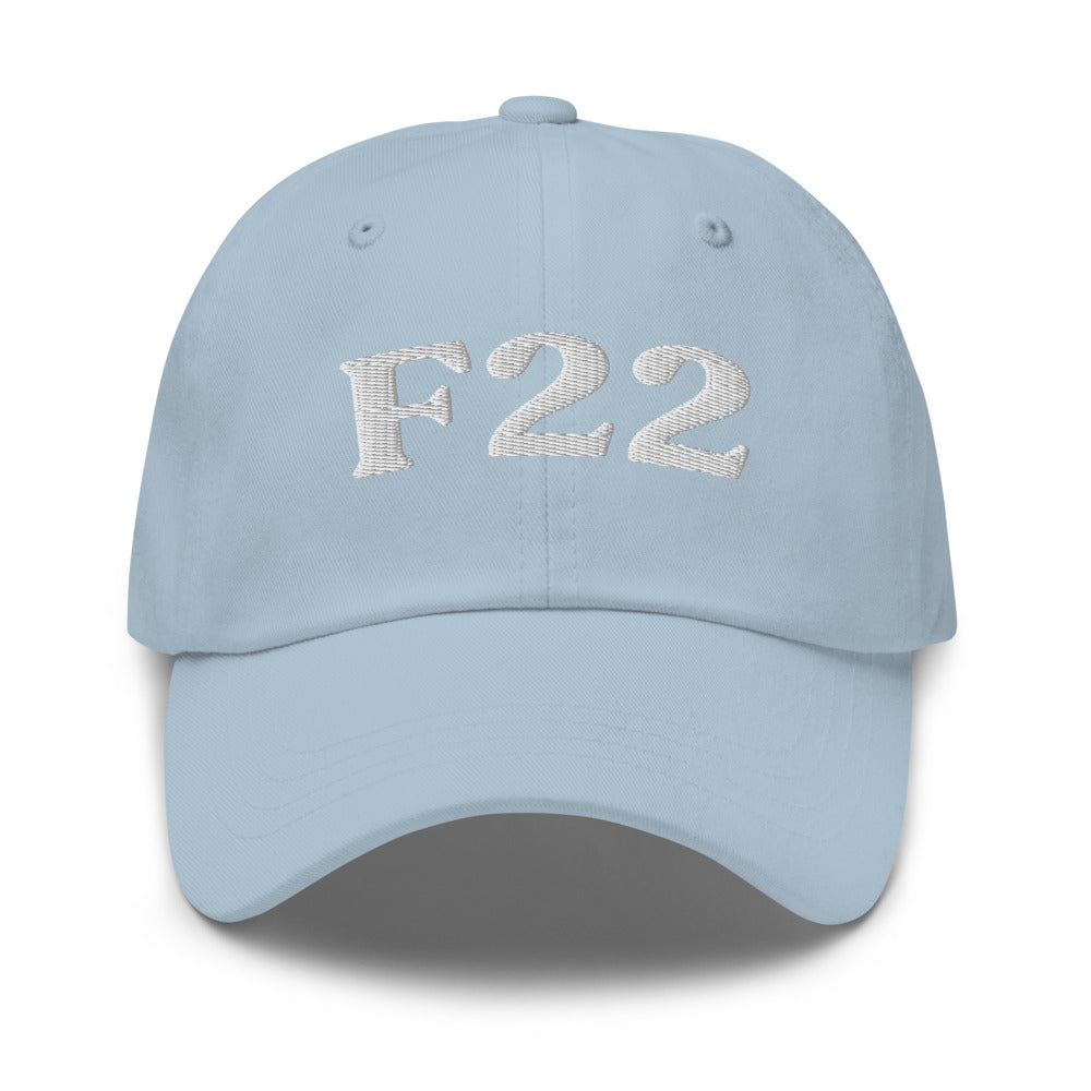 F22 Delusional Disorder - Light Blue / White