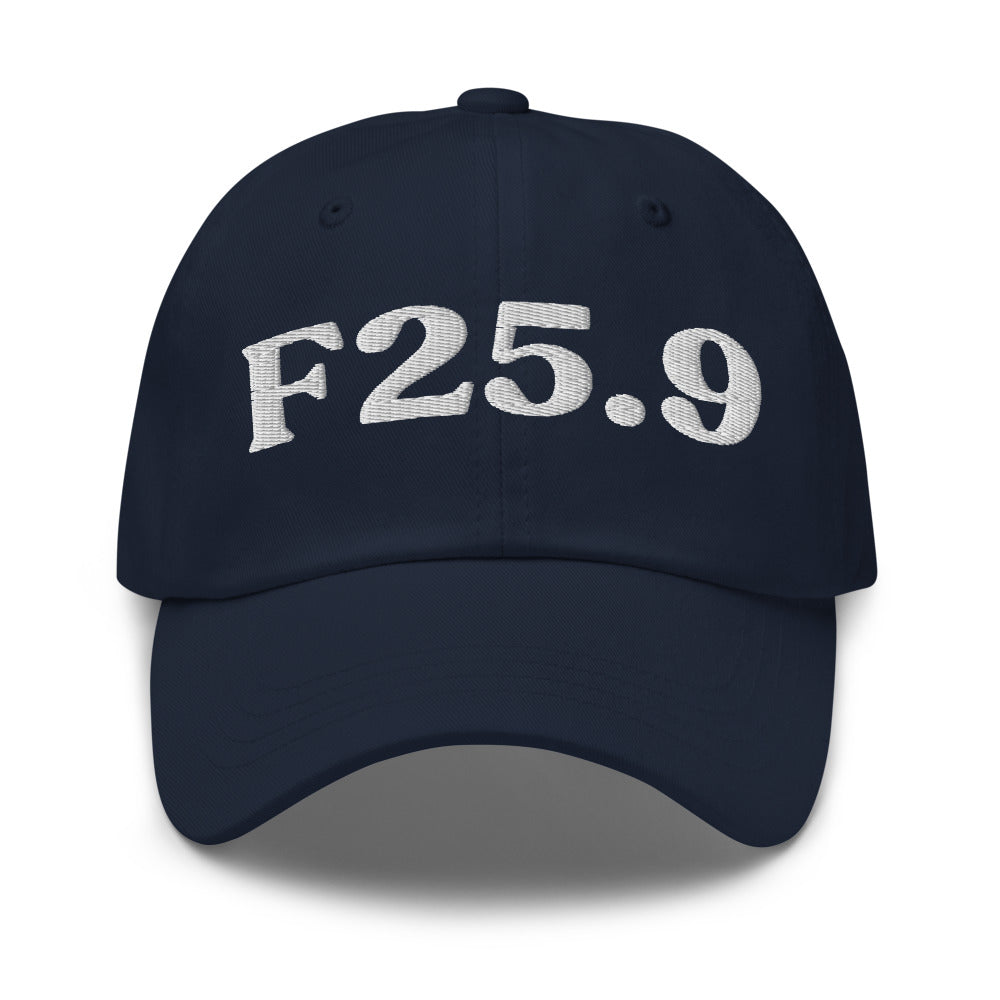 F25.9 Schizoaffective Disorder - Navy / White