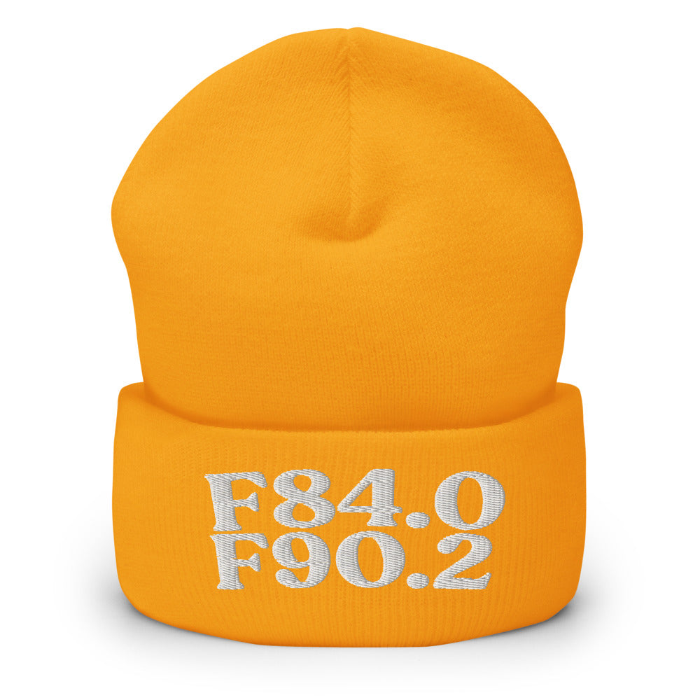 AuDHD | Product 266 | Gold | White