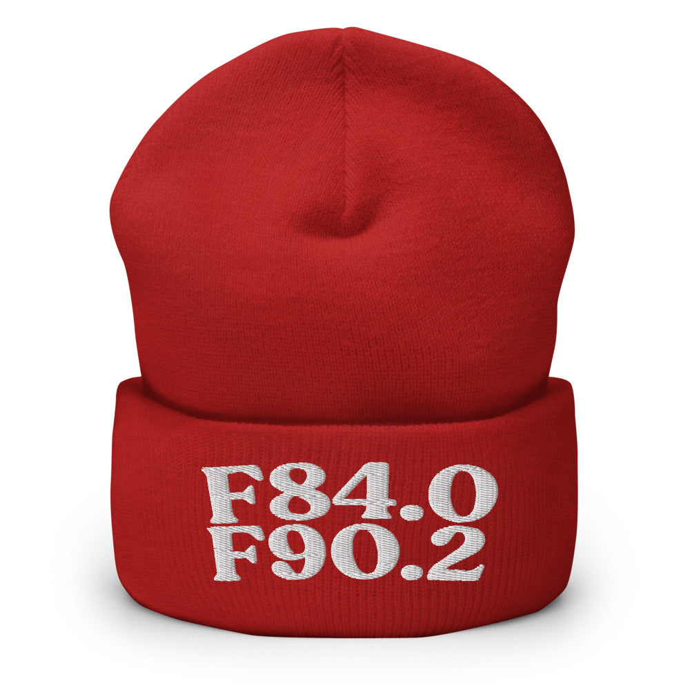 AuDHD | Product 266 | Red | White