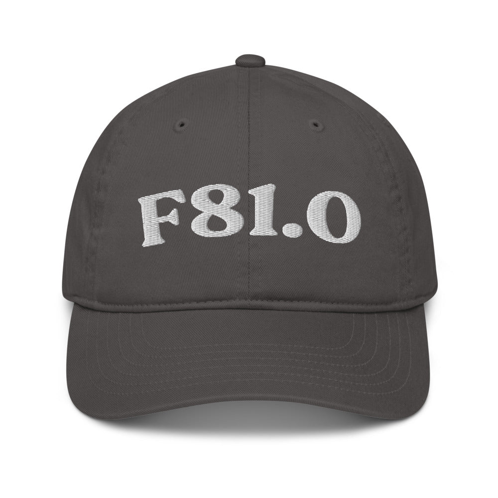 F81.0 Dyslexia - Charcoal / White