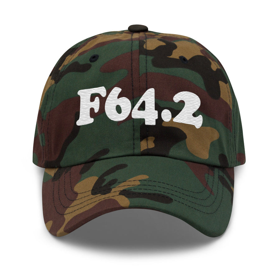 F64.2 Gender Identity Disorder of Childhood: White-rectangle Classic Dad Hat