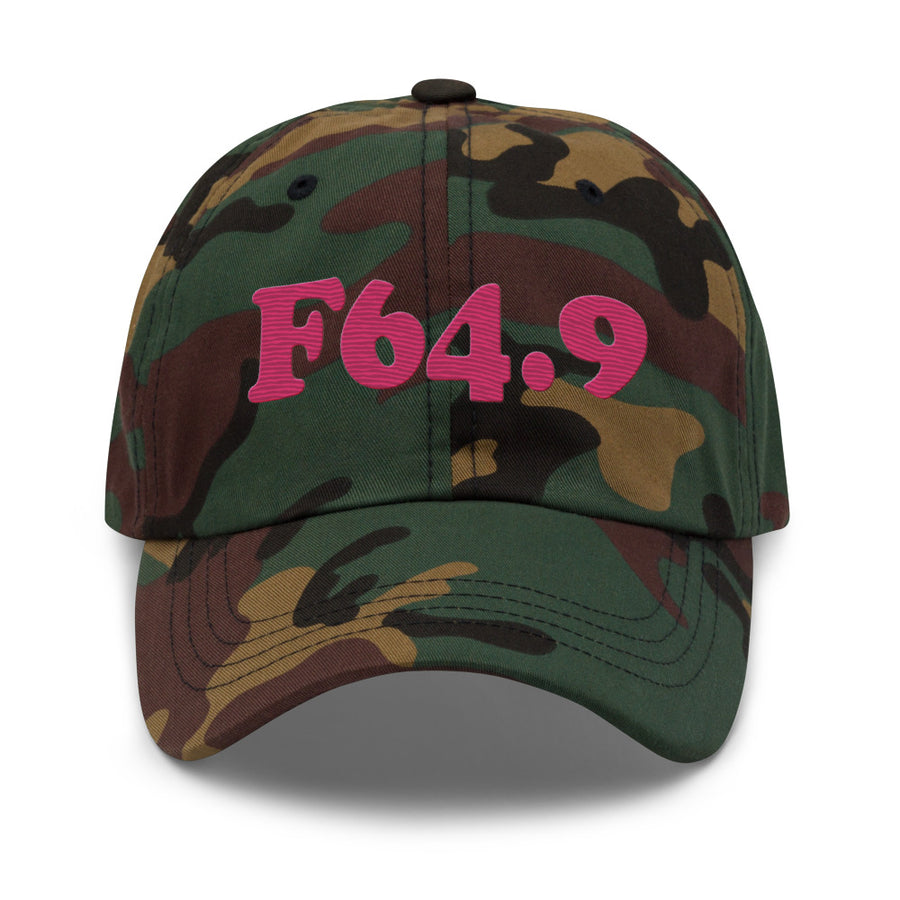 F64.9 Gender Identity Disorder, Unspecified: Pink-rectangle Classic Dad Hat