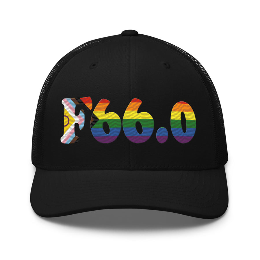 F66.0 Sexual Maturation Disorder: Progress + Intersex Pride Retro Trucker Hat