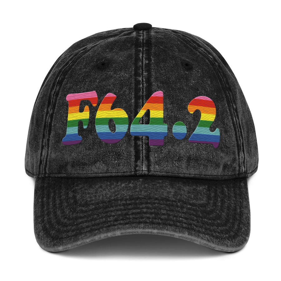 F64.2 Gender Identity Disorder of Childhood: 8-Stripe Pride Vintage Cap
