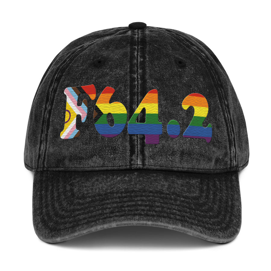 F64.2 Gender Identity Disorder of Childhood: Progress + Intersex Pride Vintage Cap