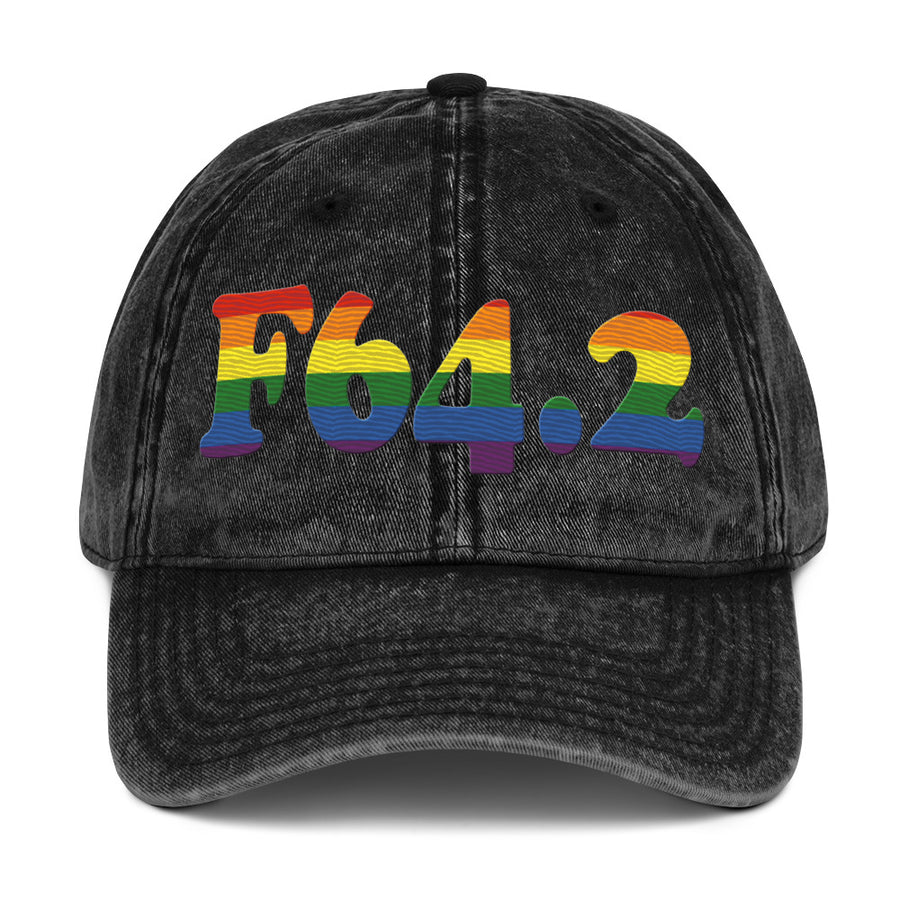 F64.2 Gender Identity Disorder of Childhood: 6-Stripe Pride Vintage Cap