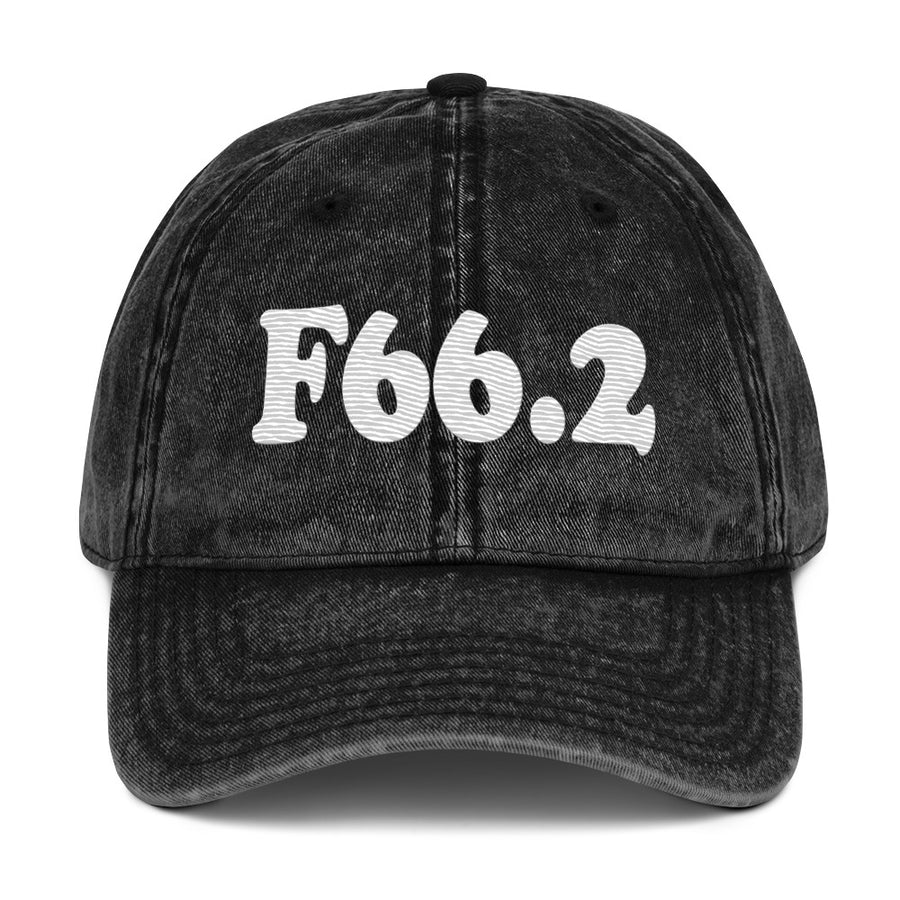 F66.2 Sexual Relationship Disorder: White-rectangle Vintage Cap