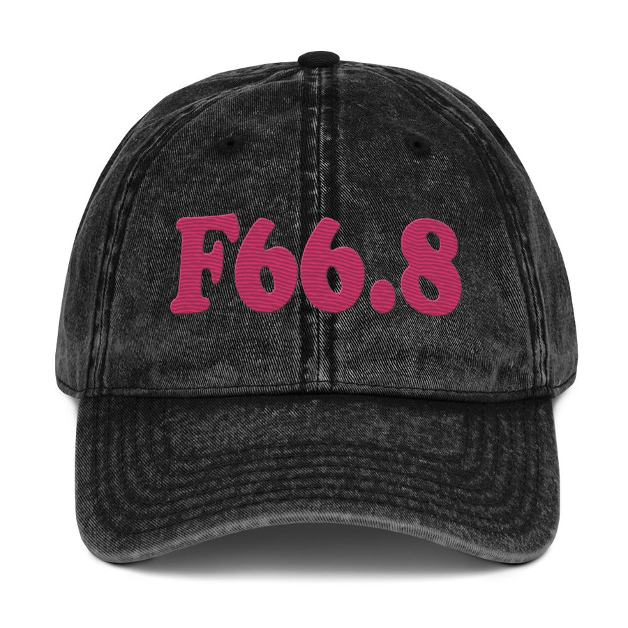 F66.8 Other Psychosexual Development Disorders: Pink-rectangle Vintage Cap