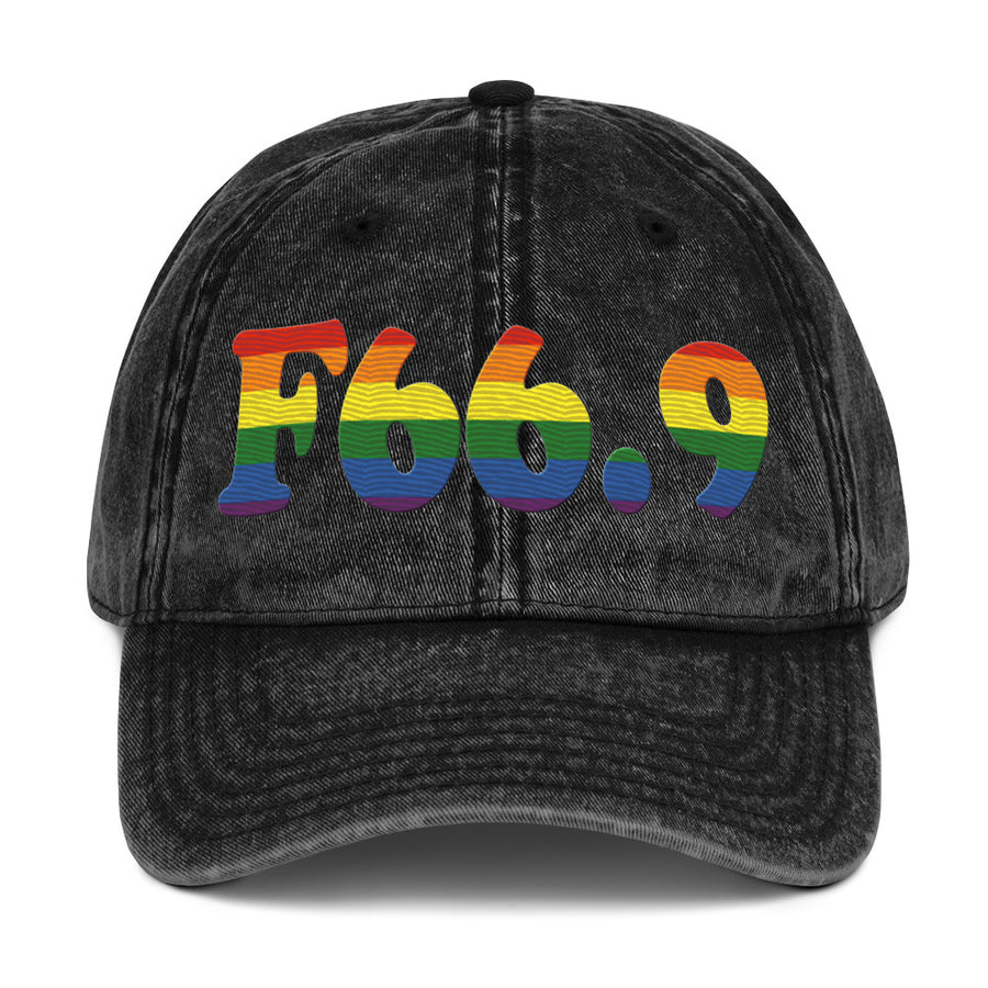 F66.9 Psychosexual Development Disorder, Unspecified: 6-Stripe Pride Vintage Cap