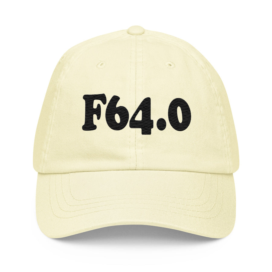 F64.0 Transsexualism: Black-rectangle Pastel Baseball Hat