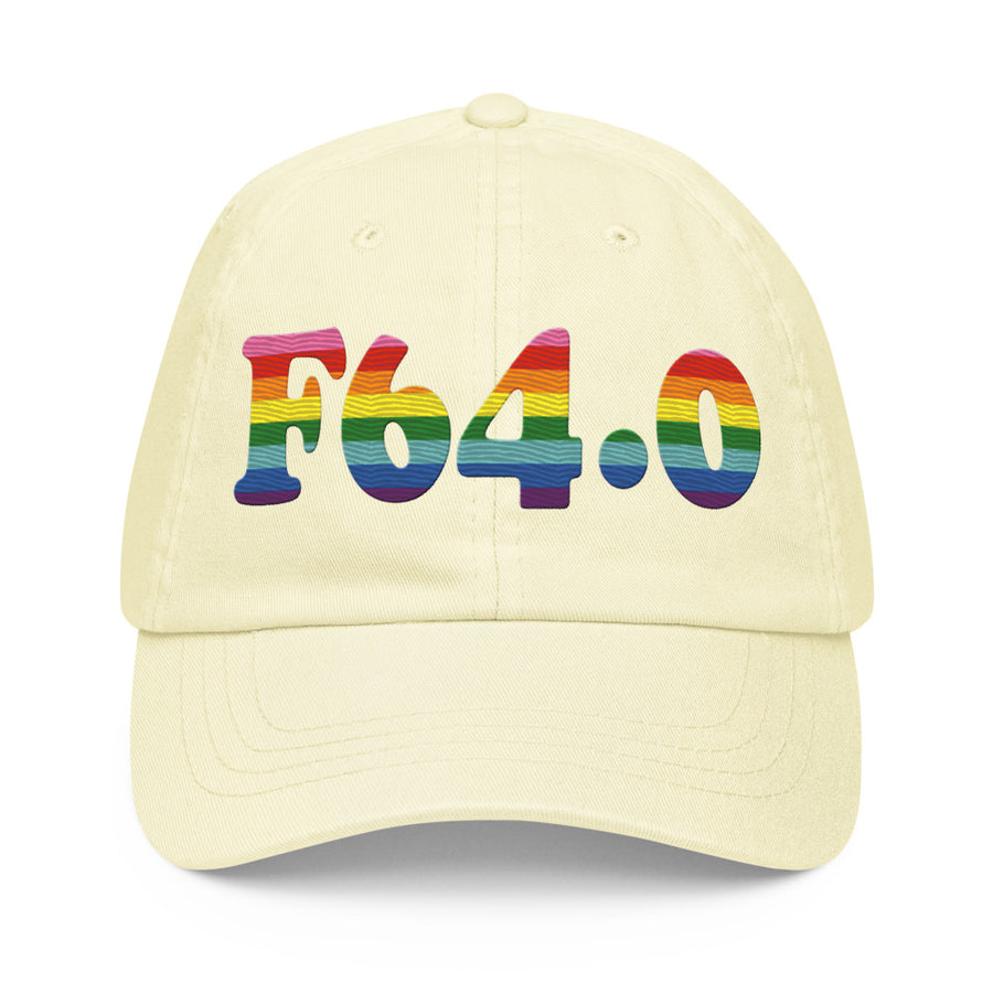 F64.0 Transsexualism: 8-Stripe Pride Pastel Baseball Hat