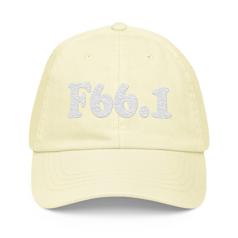 F66.1 Egodystonic Sexual Orientation: White-rectangle Pastel Baseball Hat