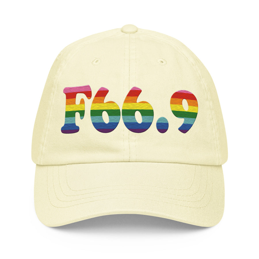F66.9 Psychosexual Development Disorder, Unspecified: 8-Stripe Pride Pastel Baseball Hat