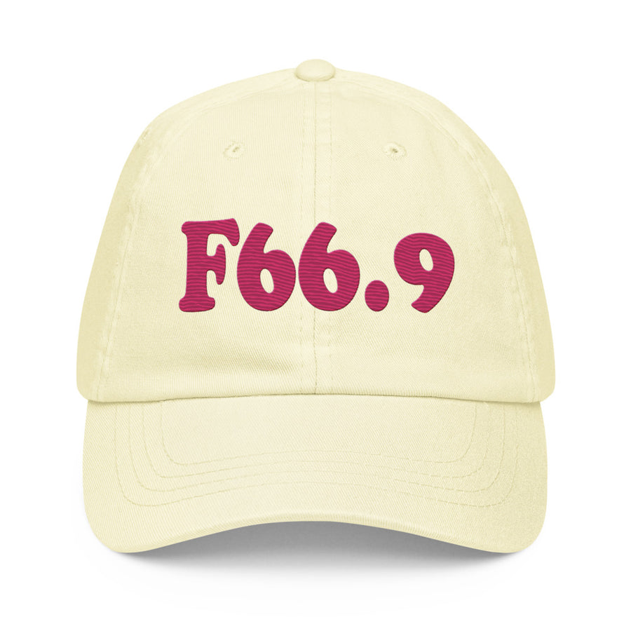 F66.9 Psychosexual Development Disorder, Unspecified: Pink-rectangle Pastel Baseball Hat