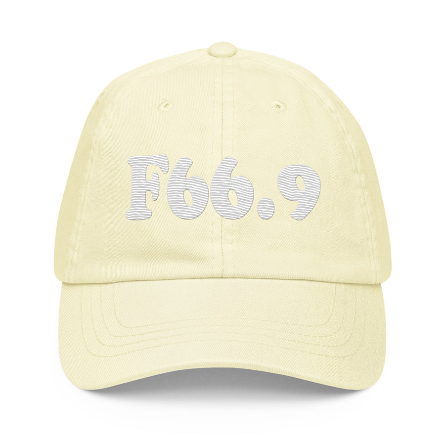 F66.9 Psychosexual Development Disorder, Unspecified: White-rectangle Pastel Baseball Hat