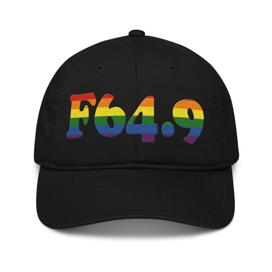 F64.9 Gender Identity Disorder, Unspecified: 6-Stripe Pride Organic Baseball Cap