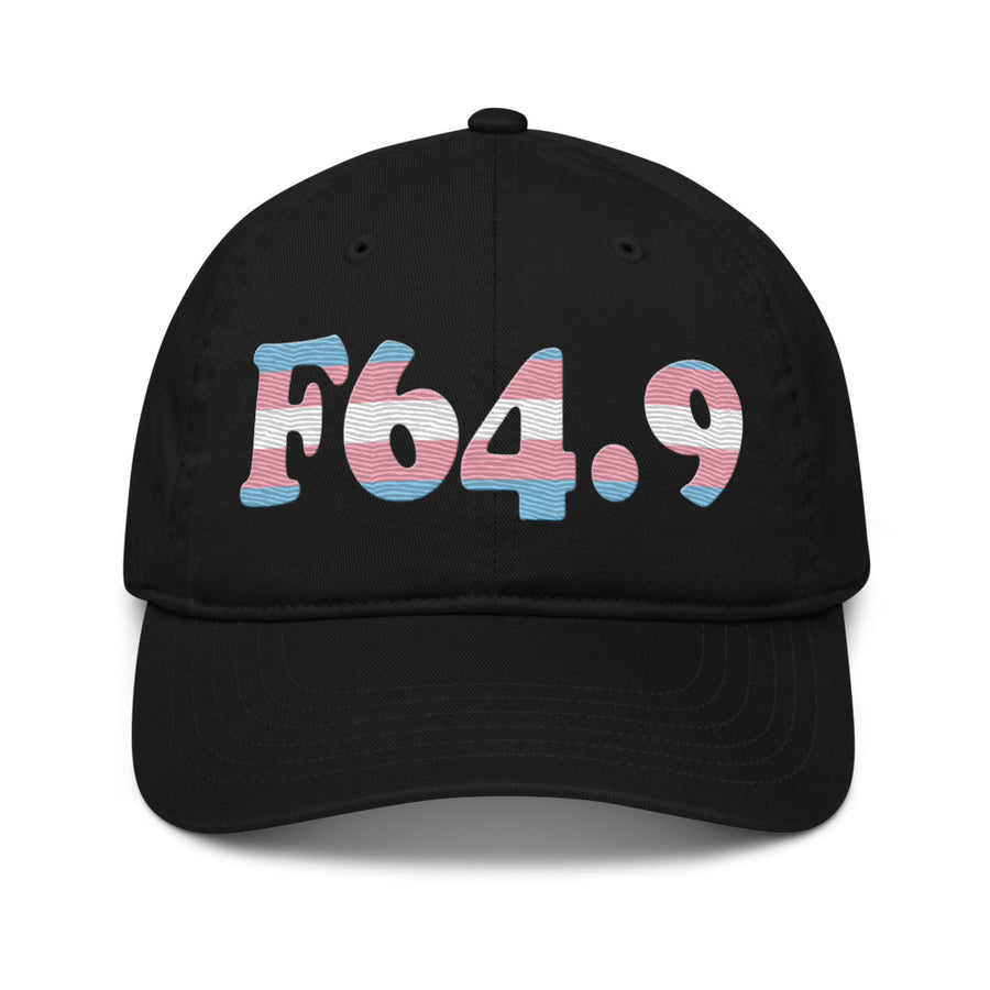 F64.9 Gender Identity Disorder, Unspecified: Trans Pride Organic Baseball Cap