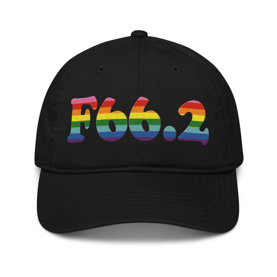 F66.2 Sexual Relationship Disorder: 8-Stripe Pride Organic Baseball Cap