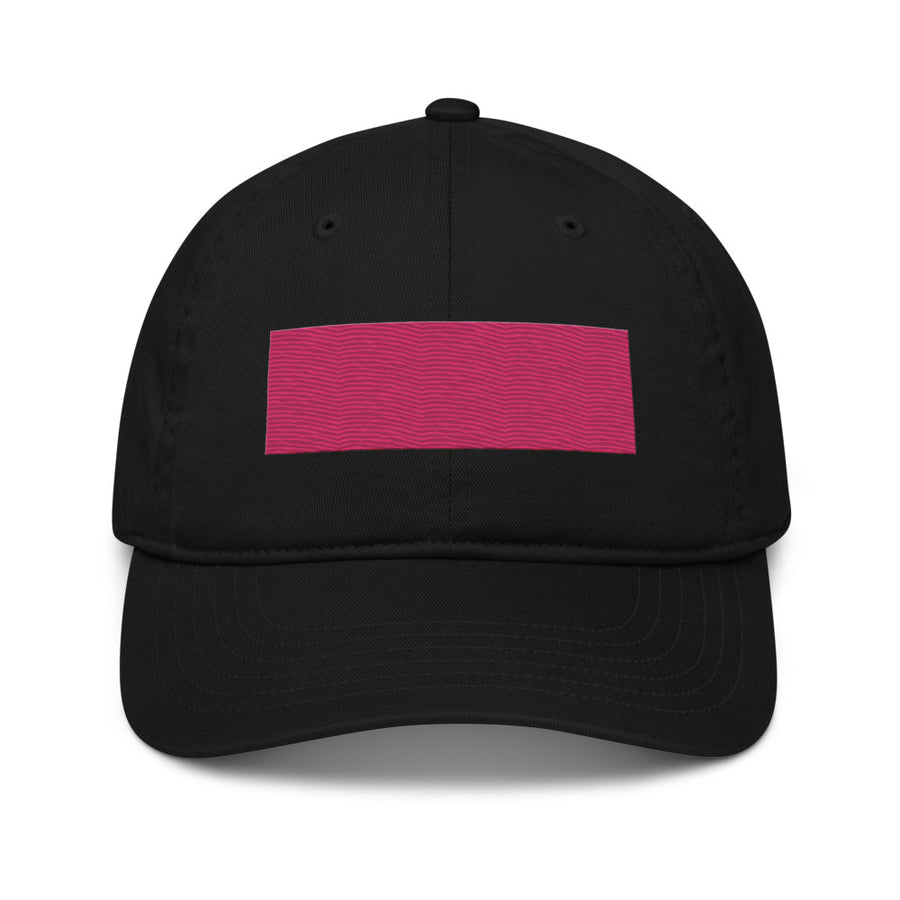 Pink-rectangle Organic Baseball Cap