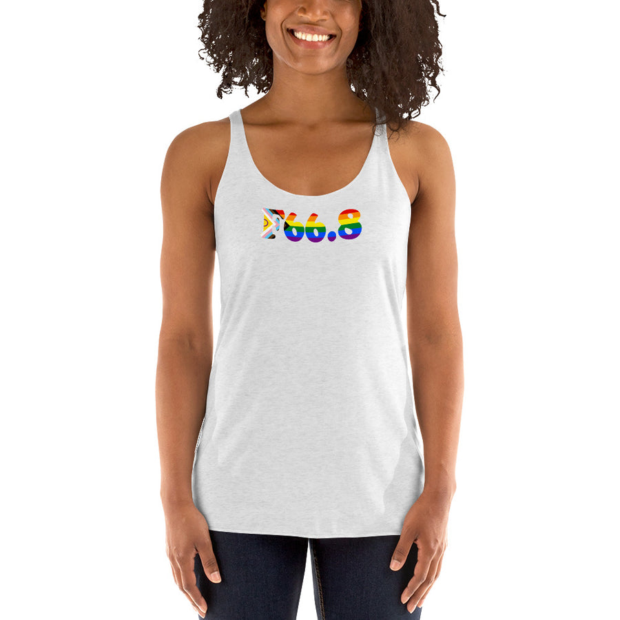 F66.8 Other Psychosexual Development Disorders: Progress + Intersex Pride Racerback Tank