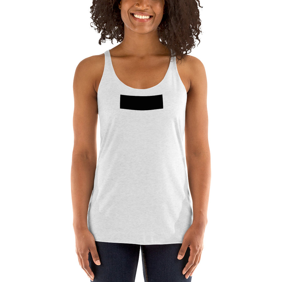 Black-rectangle Racerback Tank