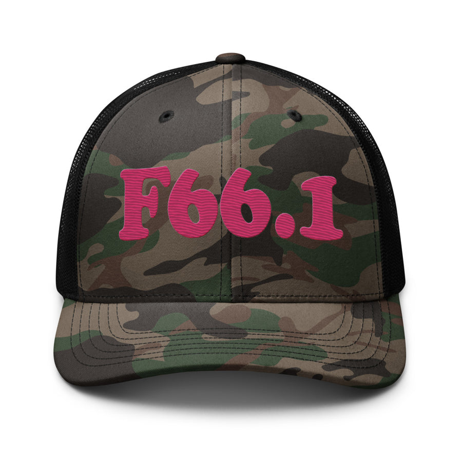 F66.1 Egodystonic Sexual Orientation: Pink-rectangle Camouflage Trucker Hat