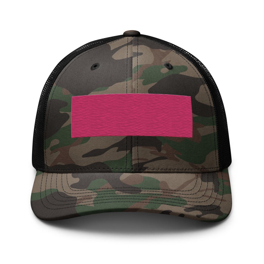 Pink-rectangle Camouflage Trucker Hat