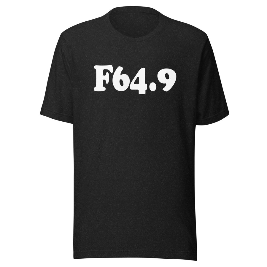 F64.9 Gender Identity Disorder, Unspecified: White-rectangle Staple T-Shirt