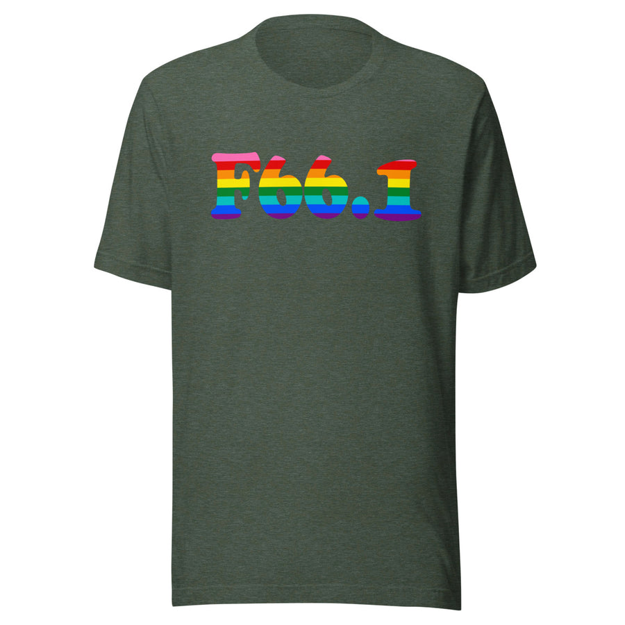 F66.1 Egodystonic Sexual Orientation: 8-Stripe Pride Staple T-Shirt
