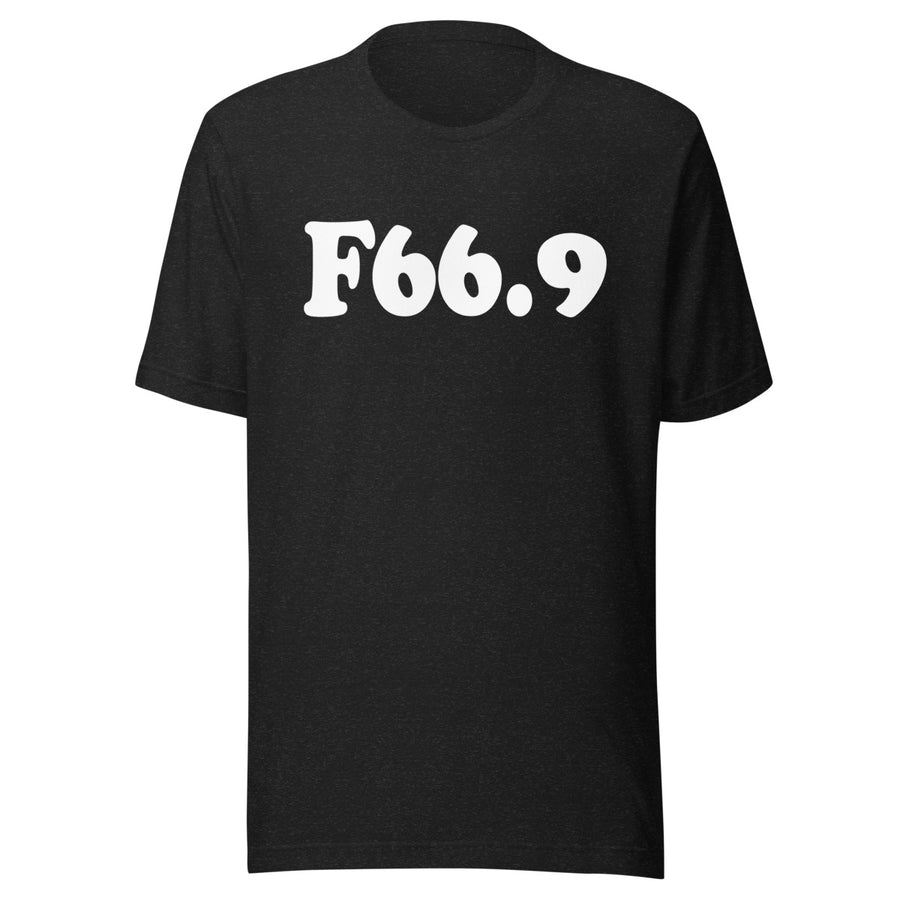 F66.9 Psychosexual Development Disorder, Unspecified: White-rectangle Staple T-Shirt