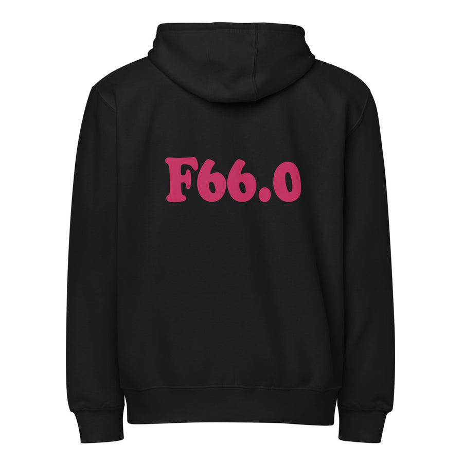 F66.0 Sexual Maturation Disorder: Pink-rectangle Full-Zip Hoodie