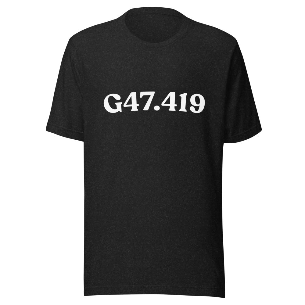 G47.419 Black Heather - white