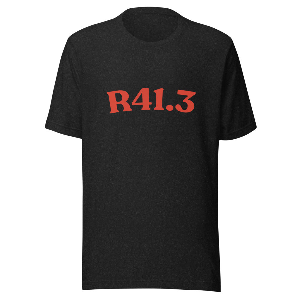 R41.3 Black Heather - red