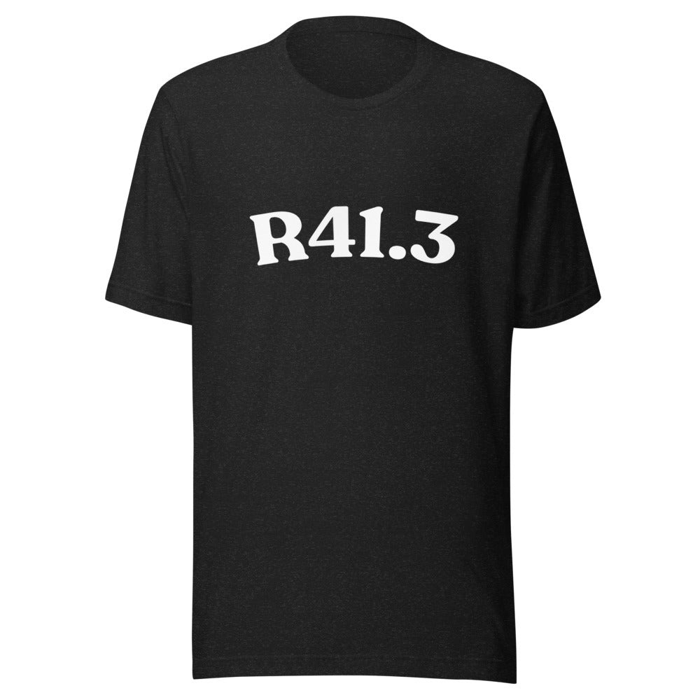 R41.3 Black Heather - white