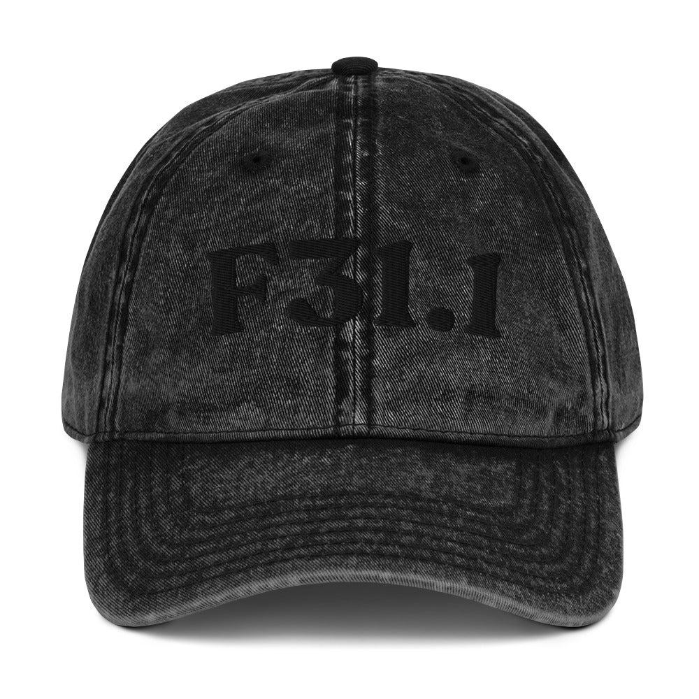 F31.1 Bipolar I Disorder, Manic Episode - Black / Black