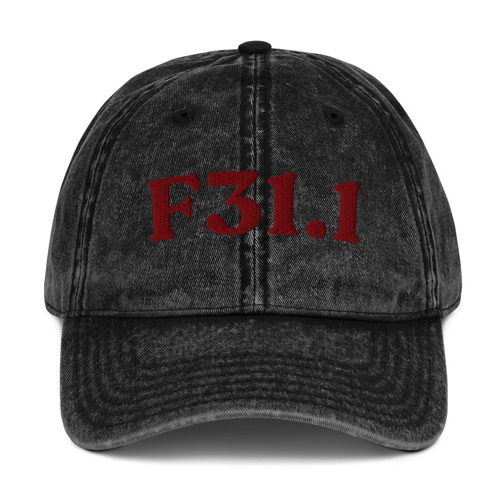 F31.1 Bipolar I Disorder, Manic Episode - Black / Maroon