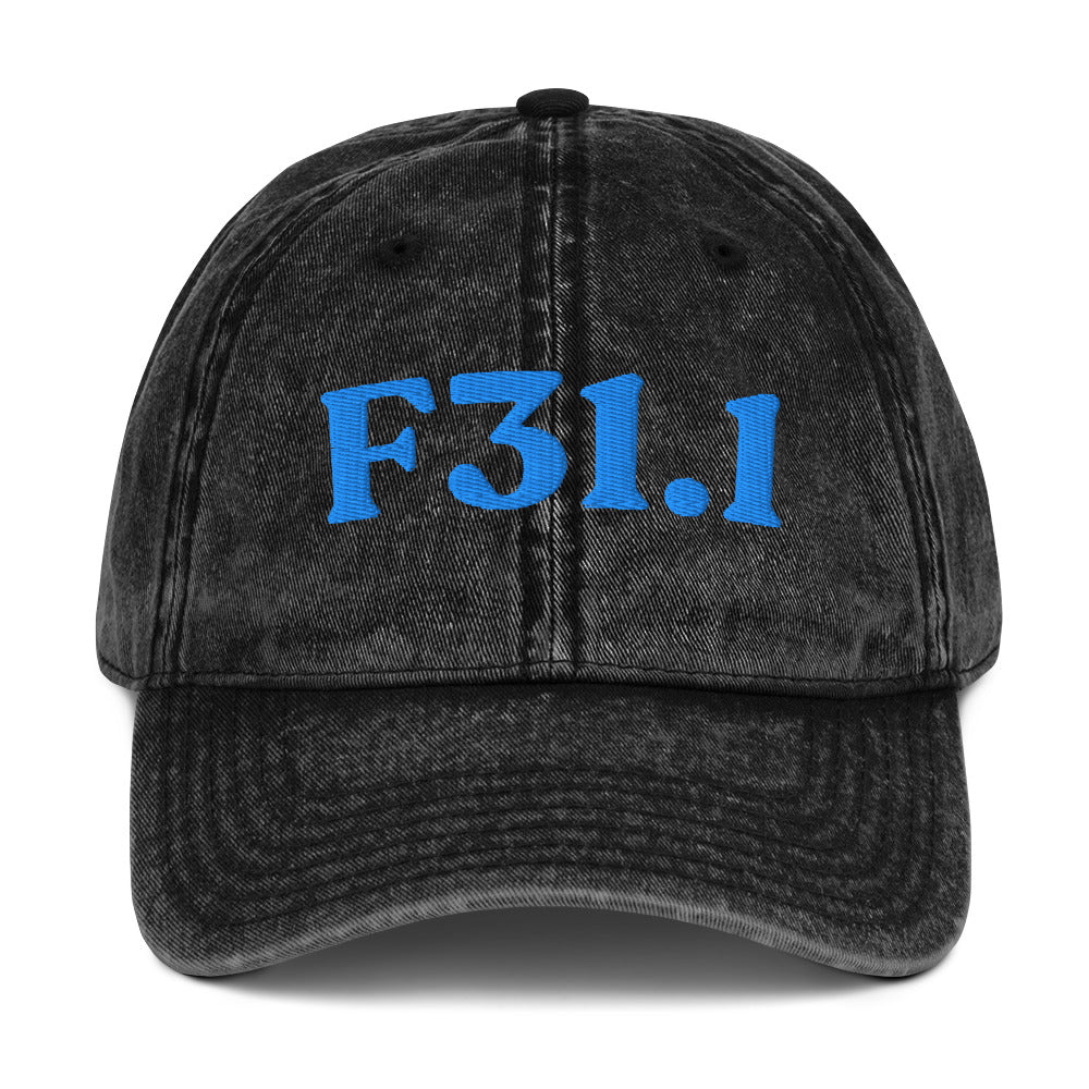 F31.1 Bipolar I Disorder, Manic Episode - Black / Aqua/Teal