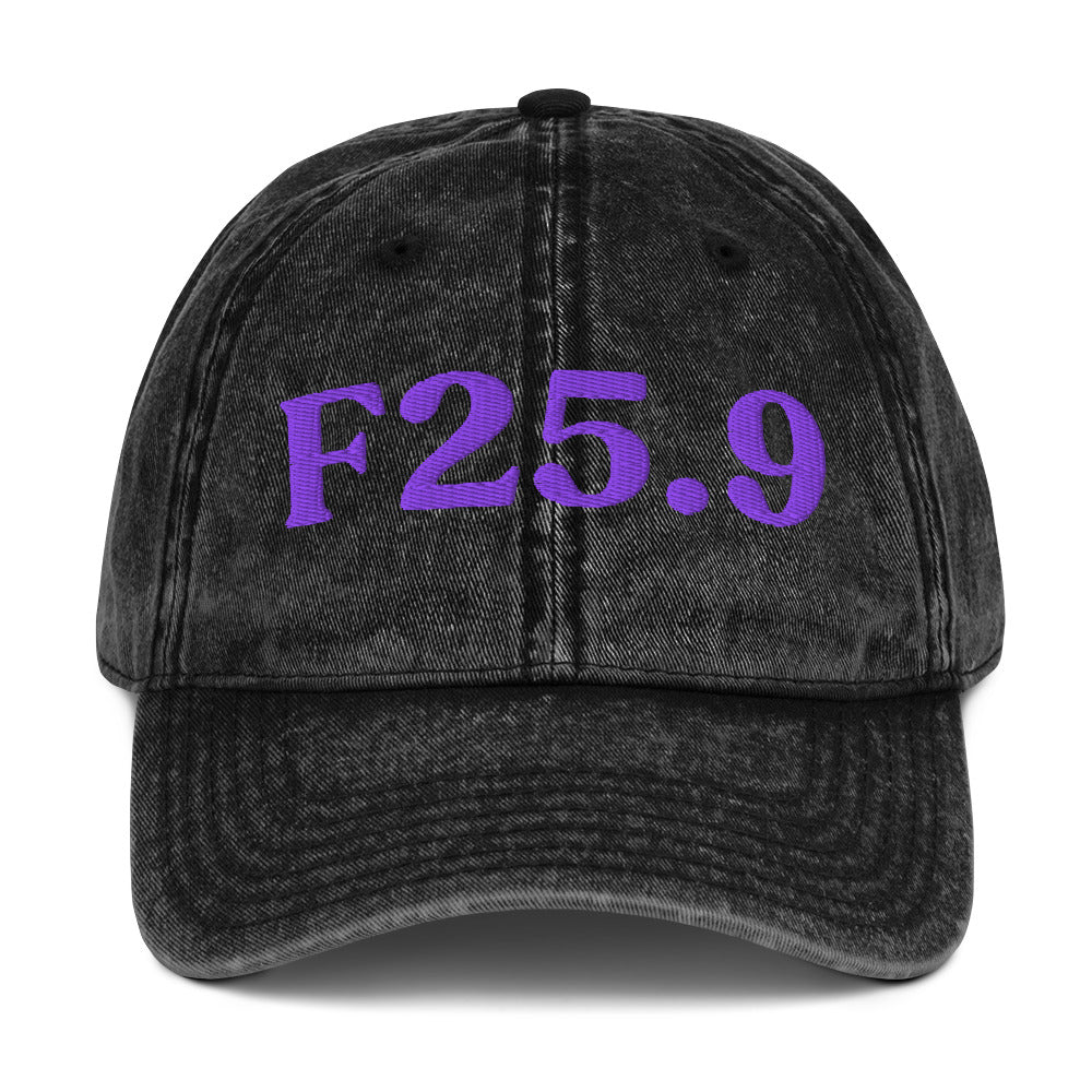 F25.9 Schizoaffective Disorder - Black / Purple