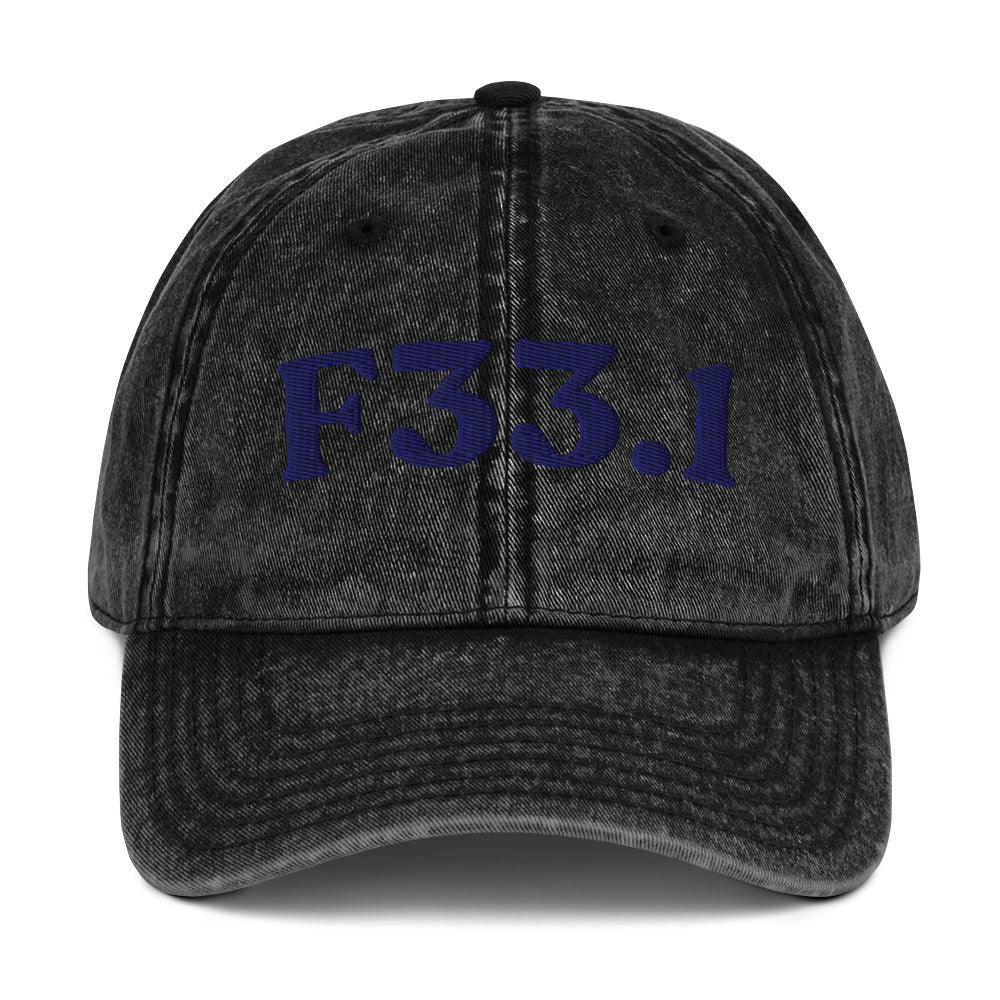 F33.1 Major Depressive Disorder, Recurrent Moderate - Black / Navy