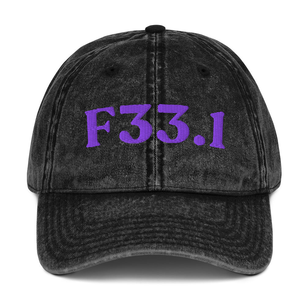 F33.1 Major Depressive Disorder, Recurrent Moderate - Black / Purple