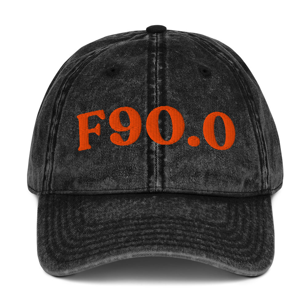 F90.0 ADHD, Predominantly Inattentive - Black / Orange