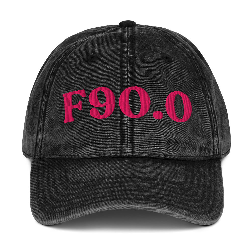 F90.0 ADHD, Predominantly Inattentive - Black / Flamingo