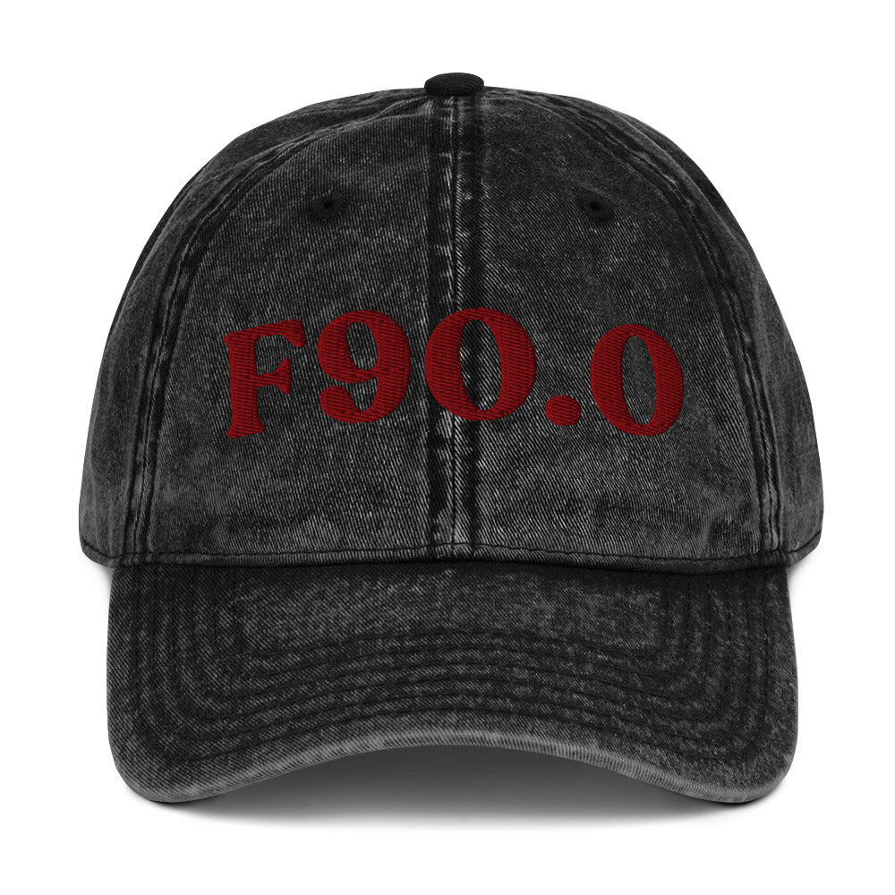 F90.0 ADHD, Predominantly Inattentive - Black / Maroon