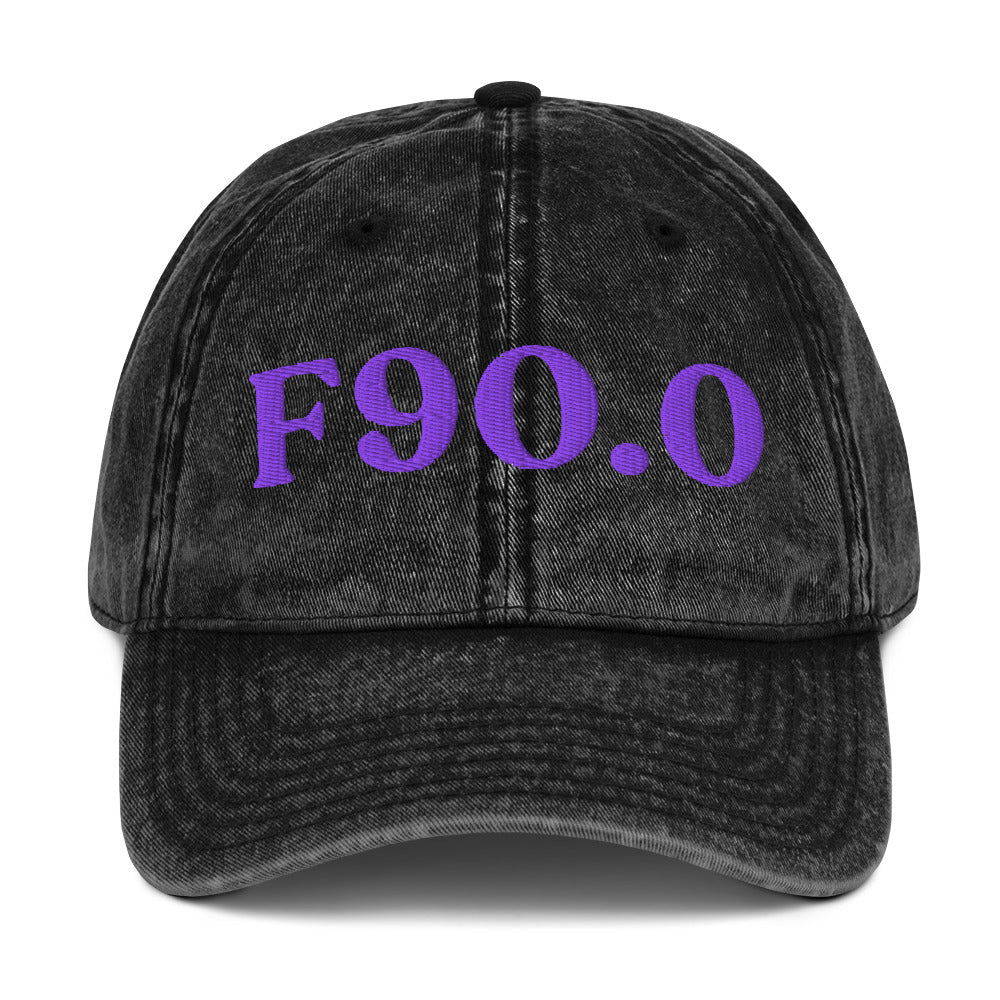 F90.0 ADHD, Predominantly Inattentive - Black / Purple