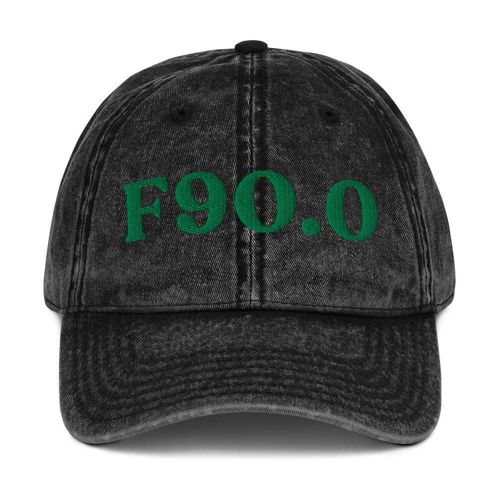 F90.0 ADHD, Predominantly Inattentive - Black / Kelly Green