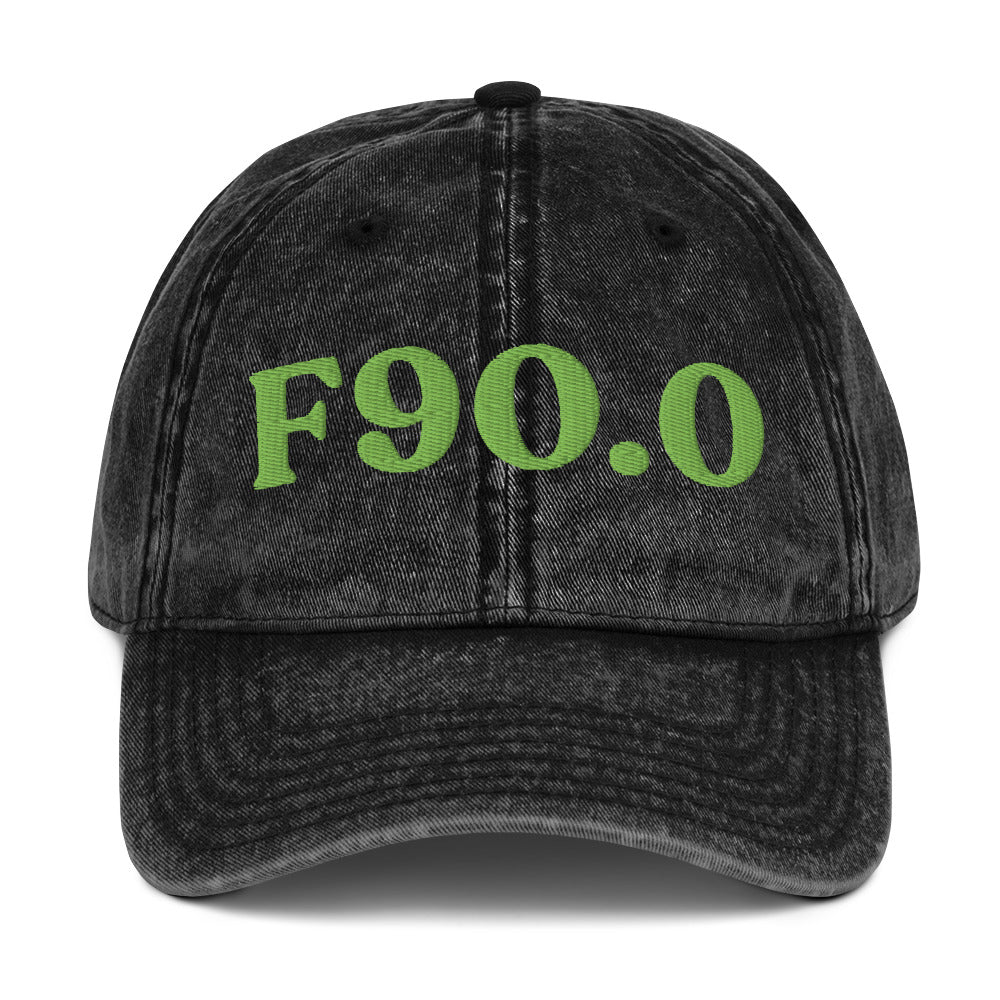 F90.0 ADHD, Predominantly Inattentive - Black / Kiwi Green