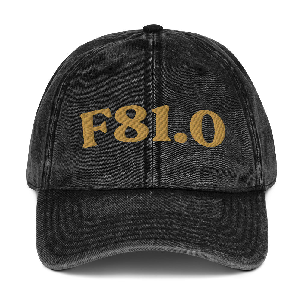 F81.0 Dyslexia - Black / Old Gold