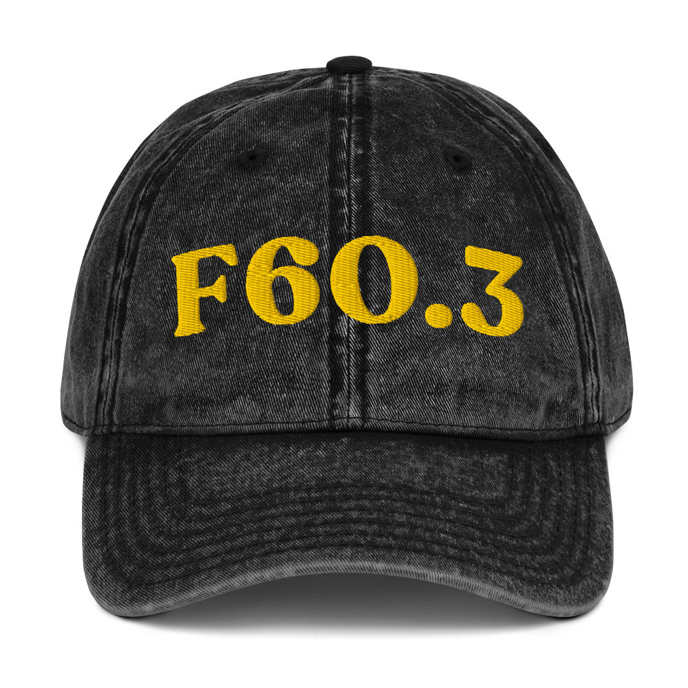 F60.3 Borderline Personality Disorder - Black / Gold